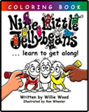 Nine Little Jellybeans Coloring Book